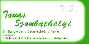 tamas szombathelyi business card
